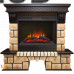 Электрокамин RealFlame Stone Brick 25.5 с очагом Sparta / Evrika 25,5 LED