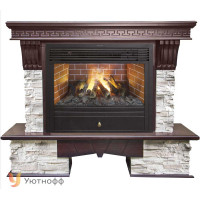 Каминокомплект Роклэнд 3Д Новара (портал RealFlame Rockland + очаг 3D Novara 26)
