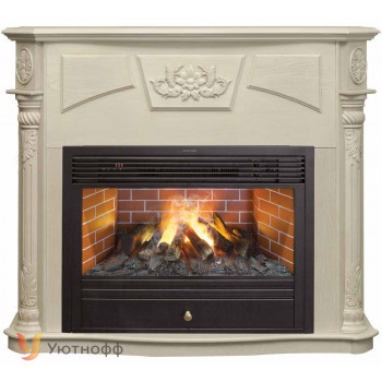 Каминокомплект София 3Д Новара (портал RealFlame Sofia 26 WT + очаг 3D Novara 26)